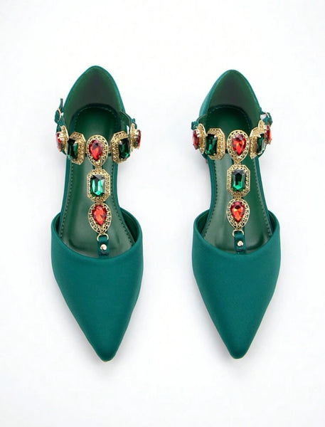 Women’s Glamorous Green Flats