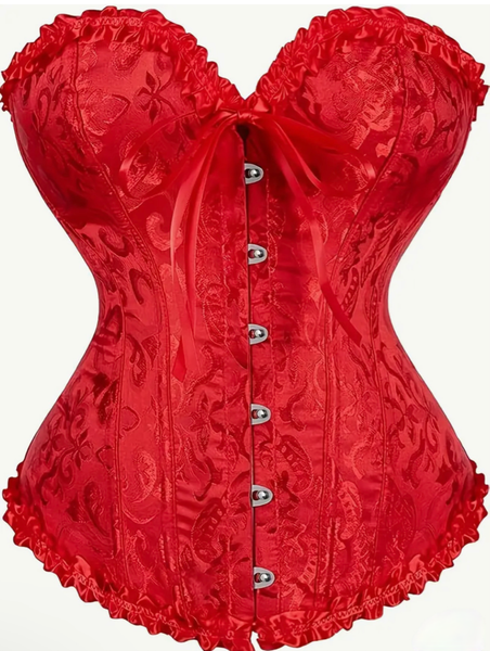 Women’s Vintage Ruffle Corset Bustier